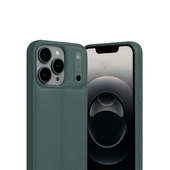 iPhone 17 Pro Max Kılıf Focus Deri Desen Silikon Arka Kapak - 6