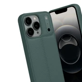 iPhone 17 Pro Max Kılıf Focus Deri Desen Silikon Arka Kapak - 7