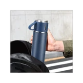 500 ml Vacuum Termos Paslanmaz Çelik 500 ml Sıcak-soğuk Termos Seti 3 Bardaklı mavi - 3