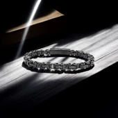 Kilit Mekanizmalı Siyah Kral Zincir Bileklik 6Mm 3183CZB1D93 thumbnail 2