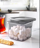 Omnipazar SY-2735 Fresca Kare Erzak Saklama Kabı Silikon Kapak 3'lü Set - 6