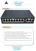 Anunnaki AN1028MN 8 Port PoE Switch | 120W | 2 Uplink | 250m Extend | IP Kamera Uyumlu AI Watchdog thumbnail 3
