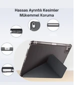iPad A16 11. Nesil A16 2025 Uyumlu Tri Folding Tablet Kılıfı + Avuç İçi Algılamayan Tablet Kalemi thumbnail 6