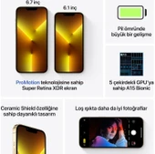 Apple iPhone 13 Pro 128 GB Altın (Apple Türkiye Garantili) - 7