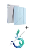 iPad A16 11. Nesil A16 2025 Uyumlu Tri Folding Tablet Kılıfı + Avuç İçi Algılamayan Tablet Kalemi thumbnail 7