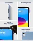 iPad A16 11. Nesil A16 2025 Uyumlu Tri Folding Tablet Kılıfı + Avuç İçi Algılamayan Tablet Kalemi thumbnail 5