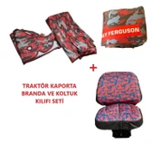 Massey Ferguson 266-277 Soldan Eksoz Traktör Kaporta ve Koltuk Kılıfı Seti-E.K - 1
