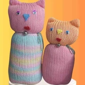 Tıkırık Örgü Yastık Uyku Ve Oyun Arkadaşı Pofuduk&şeker - 35 Cm-45 Cm thumbnail 1