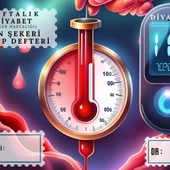 Diyabet Ölçüm Takip Çizelgesi Defteri A Kalite Özel Tasarım 3 Aylık A5 thumbnail 1