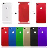 Apple iPhone 8 Plus Renkli Arka ve Yan Koruma Jelatin Sticker Kaplama Film - 1