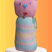 Tıkırık Örgü Yastık Uyku Ve Oyun Arkadaşı Pofuduk - 35 Cm - 1