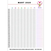 Diyabet Kan Şekeri Takip Çizelgesi Defteri A Kalite Özel Tasarım 12 Aylık 2025 thumbnail 4