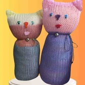 Tıkırık Örgü Yastık Uyku Ve Oyun Arkadaşı Gümüş&zıpzıp - 35 Cm-45 Cm thumbnail 1