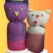 Tıkırık Örgü Yastık Uyku Ve Oyun Arkadaşı Pembeş&minik - 35 Cm-45 Cm thumbnail 1