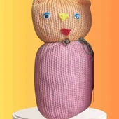 Tıkırık Örgü Yastık Uyku Ve Oyun Arkadaşı Şeker - 45 Cm - 1