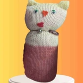 Tıkırık Örgü Yastık Uyku Ve Oyun Arkadaşı Minik - 35 Cm thumbnail 1