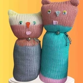 Tıkırık Örgü Yastık Uyku Ve Oyun Arkadaşı Çikito&gümüş - 35 Cm-45 Cm thumbnail 1