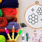 Punch Seti Nakış Seti Kasnaklı Kendin Yap Seti Seri 50 thumbnail 1