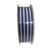 Tafta Çizgi Desen Kurdele 25 Mm Lacivert 2 Metre - 2