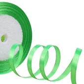 Saten Kurdele 6 Mm Fıstık Yeşili 1 Metre thumbnail 1