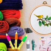 Punch Seti Nakış Seti Kasnaklı Kendin Yap Seti Seri 31 thumbnail 1