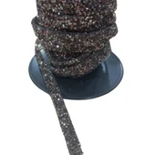 Silikonlu Yapıştırma Taş Şerit 2 Cm Siyah 10 Metre - 1