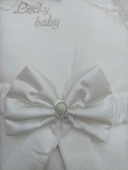 Yenidoğan Sahra Taç Lucky Baby Nakışlı Kumru Kundak Bebek Battaniyesi thumbnail 2