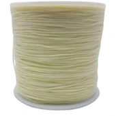 Paraşüt İpi, Bileklik-kolye Örgü İpi 1 Mm 50 Metre Krem - 1