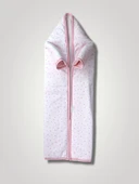 Yenidoğan Kalp Baskılı Fermuarlı Kadife Bebek Battaniyesi thumbnail 1