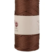 Makrome İpi 3mm  Polyester Kahve Simli - 1