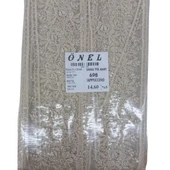 Dantel Polyester Sanal Tül Bant Cappucino 14,60 Metre En 6 Cm On-698-c - 1