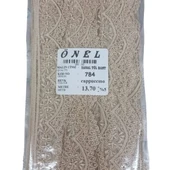 Dantel Polyester Sanal Tül Bant Cappucino 13,70 Metre En 6 Cm On-784-c - 1