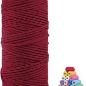Pamuk Makrome 2 Mm Bordo - 1