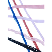 Çamaşır Lastiği Dantelli 1 Cm 1 Metre Sarı thumbnail 2