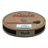 Biye Deri Katlı 751 Siyah 2 Cm 10 Metre %100 Polyester - 1