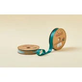 Biye Saten Katlı 088 Zümrüt Yeşili 2 Cm 25 Metre %100 Polyester thumbnail 1