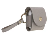 Apple AirPods 2.nesil Uyumlu Deri Kılıf Mai Snap ERC3 Bej thumbnail 2