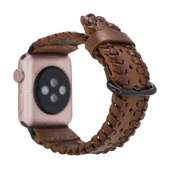 Apple Watch Uyumlu Deri Kordon 42-44-45mm SM58 RST2EF thumbnail 2