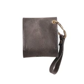 Apple AirPods 2.nesil Uyumlu Deri Kılıf Mai Snap VS05 Gri thumbnail 2