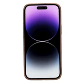 Apple iPhone 14 Pro Max Uyumlu Deri Arka Kapak ROCK G2 thumbnail 2