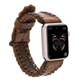 Apple Watch Uyumlu Deri Kordon 42-44-45mm SM58 RST2EF thumbnail 1
