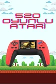 520 Retro Oyunlu El Konsolu Atari Oyun Konsolu Taşınabilir - 2