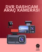 G-Sensör, Hareket Algılama ve Döngüsel Kayıt Özellikli 3'lü Kamera Güvenlik Sistemi thumbnail 1