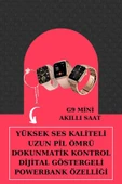 Aksesuar Hediyeli Akıllı Saat ve Dijital Göstergeli Powerbankli Bluetooth Kulaklık thumbnail 3