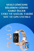 3 Kordonlu Dokunmatik Ekran Akıllı Saat ve 2.Nesil Kablosuz Bluetooth Kulaklık ANC/ENC thumbnail 3