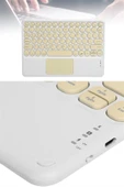 Bluetooth Touchpad Klavye 10.9 inch Kablosuz Wifi Q Klavye Slim - 5