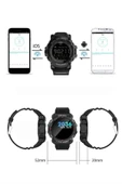 Yeni Nesil Çok Fonksiyonlu Uyku ve Sağlık Takibi Yapabilen Siyah thumbnail 3