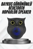 Bluetooth Hoparlör TWS Kablosuz RGB Işıklı Dekoratif Taşınabilir Baykuş - 1