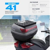 WOGEN 41 LİTRE BASİC MOTOSİKLET ÇANTASI - NARDO GRİ- 1405 003 - 1