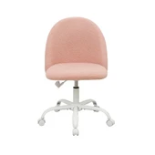 Curve Çalışma Sandalyesi - Pembe 61x58,5x81,5-91 cm - 3